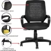 OFFICE (805) Mesh Back Office Chair with Fixed arm rest & Height Adjustment Fabric, Mesh Office Arm Chair - Image 6