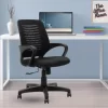 OFFICE (805) Mesh Back Office Chair with Fixed arm rest & Height Adjustment Fabric, Mesh Office Arm Chair