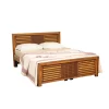 Square Full Teak Wood Cot - Image 2